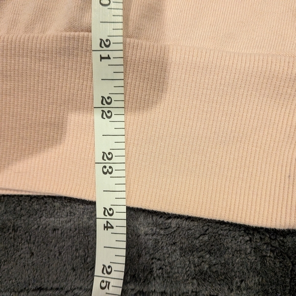 Topshop Blush Pink Ruffle Front Sweatshirt - size US 6 / UK 10 - Picture 4 of 7